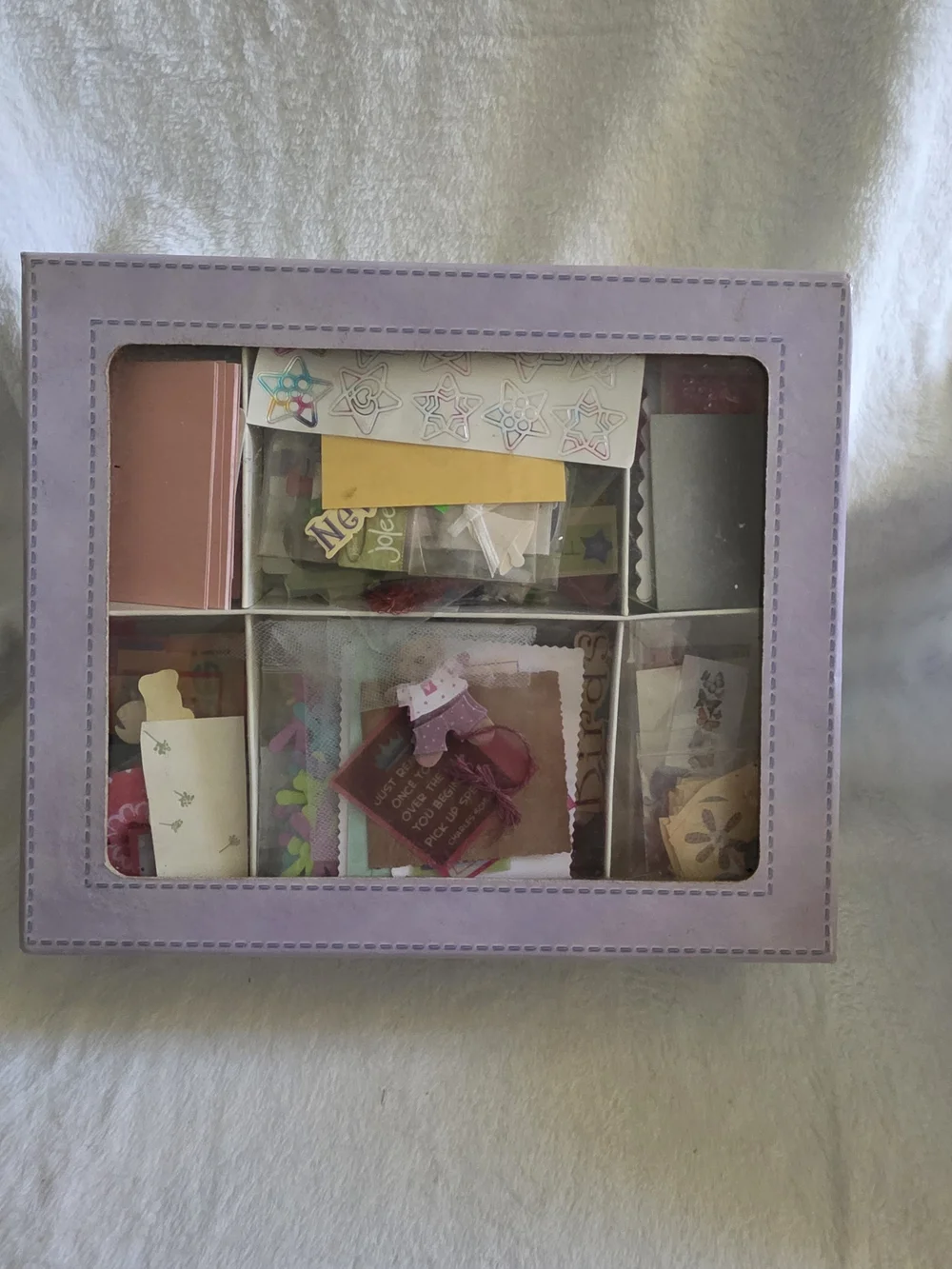 Mixed Craft Storage Kit - Assorted Cardstock & Embellishments